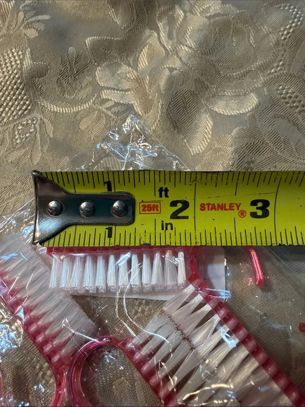 Set of Pink Nail Brushes - Pack of 4